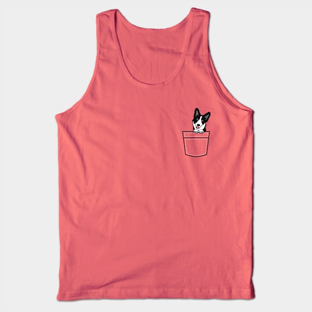 Cardigan Welsh Corgi in My Pocket Tank Top by One30Creative